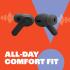 JBL Vibe Beam - True Wireless JBL Deep Bass Sound Earbuds, Bluetooth 5.2, Water & Dust Resistant, Hands-Free Call with Voice Aware, up to 32 Hours of Battery Life (Black)